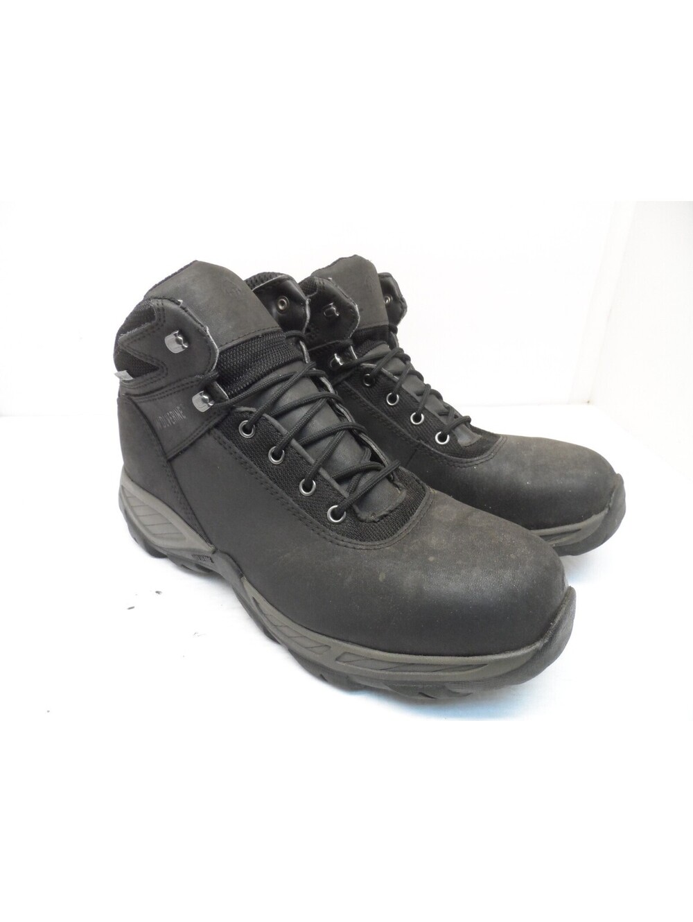 Wolverine Men's W08822 6" Waterproof Steel Toe Work Boots Black Size 11.5M